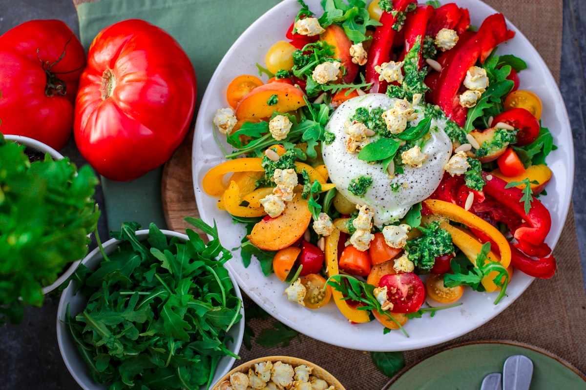 Mediterranean salmon bowl